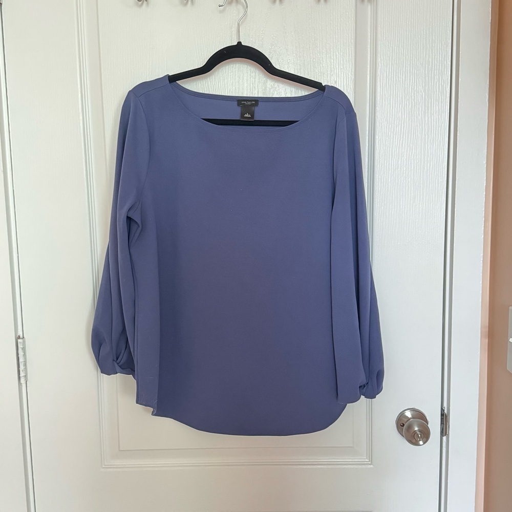 Ann Taylor Factory Women's Blue Blouse